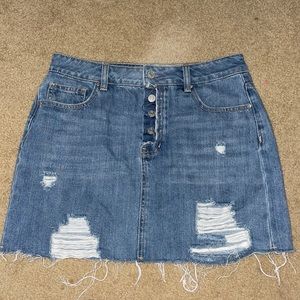 pacsun jean skirt